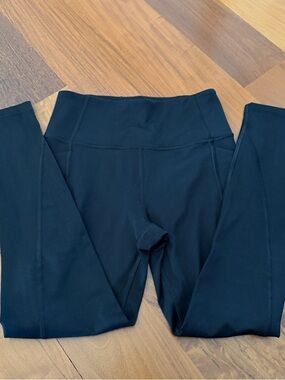 Victoria's Secret Black Seam-Detail Leggings with Pockets